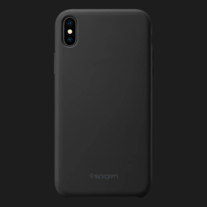 Чехол Spigen Silicone Fit для iPhone X/XS (Black)